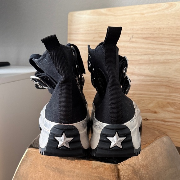 LIKE NEW Converse Black and White Run Star Punk - Picture 5 of 7